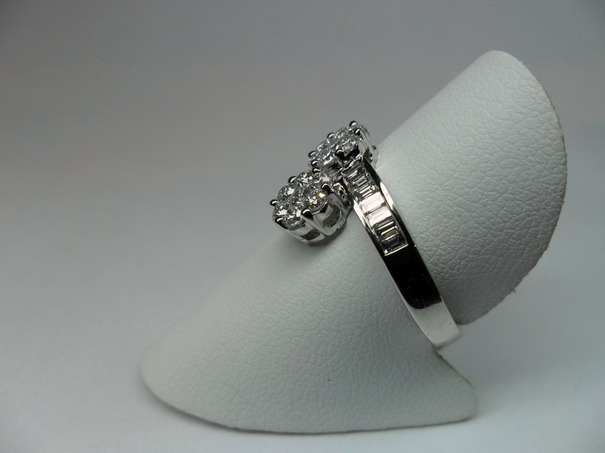 Invisible Slag Cirkel Halo Ring Witgoud